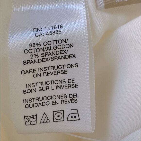 Michael Kors Straight Leg White Denim Jean Pants Womens Size 10 - Picture 14 of 15